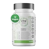 CYB | Vitamin B Komplex Hochdosiert - 180 Tabletten 6 Monate - Vitamin B12 Hochdosiert - Vegane - Alle 8 Essentiellen B-Vitamine - Vitamin B12 Vitamin B6 Vitamin B1