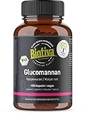 Glucomannan hochdosiert Bio 150 Kapseln - Konjak-Wurzel - Trägt im Rahmen einer kalorienarmen Ernährung zum Abnehmen bei - ohne Zusätze - 100% vegan - Biotiva