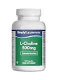 L-Cholin 500mg - 120 Kapseln - geeinget für Veganer - Versorgung für 2 Monate - SimplySupplements