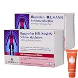 Ibuprofen Heumann Schmerztabletten Kopfschmerzen Fieber Zahnschmerzen Ibu 400 mg I Sparset mit give-away von Pharma Perle (100)