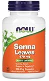 Now Foods - Senna Leaves | Natürliche Unterstützung für die Verdauung, 470mg - 100 Kapseln