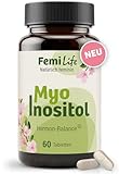 FemiLife® Myo Inositol 2.000 mg + Vitamin B6 für Hormon Balance Frauen während Zyklus, PCOS, PMS - 60 Tabletten hochdosiert