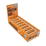 Body Attack Proteinriegel - Caramel Toffee - 24 x 35 g - Fitness Protein Riegel fettarm - Eiweißriegel mit wichtigen Vitaminen, L-Carnitin & 25% hochwertigem Milcheiweiß - Made in Germany