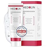 Medolin® Hämorrhoiden Gel - Gegen Schwellungen, Juckreiz, Schmerzen & Blutungen - Entzündungshemmend - Hämorrhoiden Salbe - Wissenschaftlich bestätigte Wirkung, 40 ml