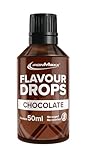 IronMaxx Flavour Drops - Schokolade 50ml | kalorienfrei & zuckerfrei | vegane Aromatropfen zum süßen von Lebensmitteln | praktischer Tropfer-Verschluss