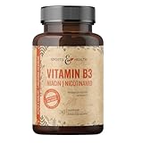 Vitamin B3 Niacin Kapseln – 240 vegane Kapseln – 500 mg Niacin pro Kapsel – Niacinamide - Laborgeprüft – Vorratsdose – Vegan – B3 Vitamin – Niacinamid