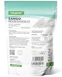 Sango Meereskoralle - 300 g Pulver - Natürliche Quelle für Kalzium (20%) & Magnesium (10%) im körpereigenen Verhältnis von 2:1 - Laborgeprüft - Ohne Zusatzstoffe