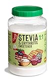 Stevia + Erythrit 1:1 Süßstoff | 1g = 1g Zucker | 100% Natürlicher Zuckerersatz - 0 Kalorien - 0 Glykämischer Index - Keto und Paleo - 0 Netto-Kohlenhydrate - Kein GVO - Castello since 1907 - 1 kg