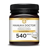 Manuka Doctor Manuka Honig 540 MGO - Original Manuka Honig aus Neuseeland mit Methylglyoxal - 250 g