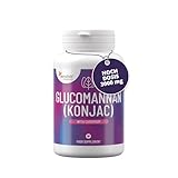 Glucomannan (Konjac) Kapseln 3000 mg hochdosiert mit Chrom – vegan, ohne Zusatzstoffe, ohne Allergene, ohne GVO, 180 Kapseln – Sensilab Essentials