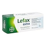 Lefax extra Kautabletten - mit 105 mg Simeticon - bei gasbedingten Magen-Darm-Beschwerden und mäßigen Blähungen - mit Pfefferminzgeschmack - 1 x 50 Tabletten