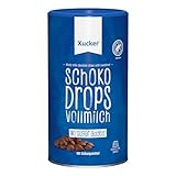 Xucker 750 g Schokoladen-Drops Edel Vollmilch - kohlenhydrat-bewusste Schoko-Drops - zahnfreundlich mit Xylit, 1er Pack (1 x 750 g)