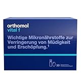 Orthomol Vital f - Mikronährstoffe für Frauen - bei Müdigkeit und Erschöpfung - mit B-Vitaminen, Omega-3-Fettsäuren und Magnesium - Trinkampullen/Kapseln, 30 St. Tagesportionen