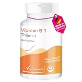 Vitamin B1 (Thiamin) 100mg -180 vegane Tabletten ! 6-MONATS-VORRAT ! Hochdosiert | Vitamintrend®