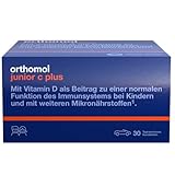 Orthomol junior C plus - mit Vitamin C als Beitrag zu einer normalen Funktion des Immunsystems - Waldfrucht-Geschmack, 30 St. Tagesportionen