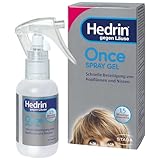 HEDRIN ONCE - Spray Gel - Läuse-Gel zum Sprühen - Schnelle Beseitigung von Kopfläusen und Nissen mit nur einer Anwendung - klinisch belegte Wirksamkeit - 1 x 60 ml