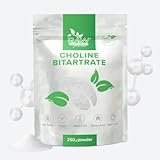 RP Cholin Bitartrat | Choline Bitartrate für Gedächtnis, Gehirn & Konzentration | Milch und Glutenfrei | Hergestellt in ISO-Zertifizierten Betrieben (250 gram)