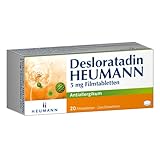 Desloratadin Heumann 5 mg Filmtabletten: Antiallergikum bei allergischen Reaktionen wie Heuschnupfen oder Nesselsucht, 20 Tabletten