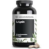 L-Lysin – 365 Kapseln – 800mg pures L Lysin aus 1000mg L-Lysin HCl/Tag – Aus pflanzlicher Fermentation – ohne Gentechnik – vegan, optimal dosiert, ohne unnötige Zusätze