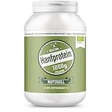 Hanfproteinpulver Bio - 1 KG - Über 50% Proteinanteil - Aus 100% Bio-Hanfsamen - Veganes Proteinpulver zur Unterstützung des Muskelaufbaus