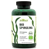 dreikraut Bio Spirulina Presslinge, 750 Tabletten, 4-Monats-Vorrat, aus kontrollierter Aquakultur, rückstandsgeprüft