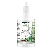 Fairvital | Vitamin E Öl 100 I.E. Tropfen - 50ml - mit über 1200 Tropfen - VEGAN