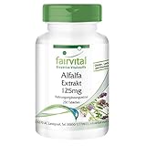 Fairvital | Alfalfa Tabletten - 250 Tabletten - 125mg Alfalfa-Extrakt pro Tablette - Medicago sativa (Luzerne) - VEGAN