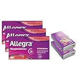 Allegra Allergietabletten 20 mg Schmelztabletten 20 x 3 St. mit 2 x Allegra Taschentücher– Antihistaminikum – 24 Std. wirksam bei Heuschnupfen, Tierhaar-, Hausstaumilben- Allergie, Nesselsucht