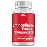Aminosäuren-Komplex, 144 Tabletten á 1000mg (vegan), hochdosiert, Alle 18 Aminosäuren inkl. aller 8 essentiellen Aminosäuren