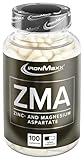 IronMaxx ZMA - 100 Kapseln | Zink Monomethionin Aspartat | Optimale Versorgung mit Magnesium, Zink und Vitamin B6 | Optimale Kombination der Mineralstoffe für ein erfolgreiches Training