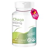 Chaga Pulver 650mg - 120 Kapseln, Funktionaler Vitalpilz, Vegan | Vitamintrend®