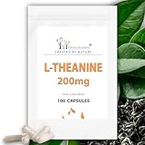 L-THEANIN - Forest Vitamin - L-Theanine 200mg - 100 Kapseln - Vorrat für ca. 3 Monate - Energie und Stimmung - Gedächtnis und Konzentration