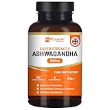 Ashwagandha 1500 mg 180 vegane Tabletten | 6 Monate Vorrat | Reiner, hochfester Ashwagandha-Wurzelextrakt | Ashwagandha Supplement | Hergestellt in Großbritannien von Prowise Healthcare