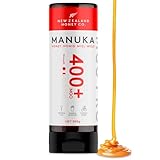 New Zealand Honey Co. Manuka Honig MGO 400+ | 500g Quetschflasche | Aktiv und Roh | Hergestellt in Neuseeland | Zertifiziertem Methylglyoxal Gehalt | 500g