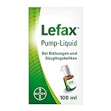 Lefax Pump-Liquid - bei Säuglingskoliken und gegen Blähungen bei Babys und Erwachsenen - mit 41,2 mg Simeticon - mit praktischer Dosierpumpe - 1 x 100 ml