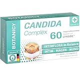 BOTANICY Candida Complex - 60 Kapseln - Bei Candida albicans - Vitamin C, Biotin, Probiotischer Hefepilz, Caprylsäure, Grapefruit & Knoblauch Extrakt