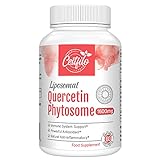 Liposomales Quercetin Phytosom 1600 mg Kapseln mit Bromelain und Vitamin C, Antioxidans-Ergänzungsmittel (60 Stück (1er Pack))