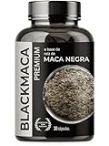 BLACKMACA PREMIUM - Maca Peruviana Schwarz + Tribulus Terrestris + Arginin + Zink | 30 Kapseln