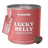 mammaly Lucky Belly für Hunde Verdauungssnacks mit Probiotika Hund, Heilmoor für Hunde, Alternative zu Heilerde für Hunde und Kohletabletten Hund, Hund Darmflora aufbauen, NEUES Rezept ca. 110 Snacks