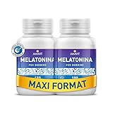 Melatonin Hochdosiert Tabletten [Leicht zu Schlucken] 100% Vegan - Nahrungsergänzungsmittel für Schlaf - Reines Melatonin mit Adenosin und Glycin - Gluten-und LaktoseFrei 0,5mg 360 Tabletten