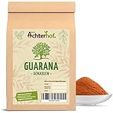 Guarana Pulver 250g | feines, gemahlenes Guarana in reinster Form | ideale Löslichkeit | Kaffee-Ersatz | vom Achterhof