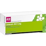 Levoceti-AbZ 5 mg Filmtabletten: Mit Levocetirizin gegen die Symptome von Heuschnupfen, chronischer Nesselsucht und ganzjährigen Allergien wie Hausstaub- oder Tierhaarallergien, 50 Filmtabletten