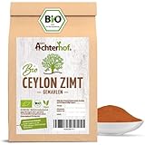 Bio Ceylon Zimt gemahlen (250g) mit wenig Cumarin in premium Qualität | 100% ECHTES Bio Ceylon Zimt Pulver