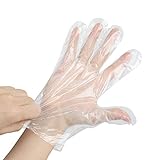 Einweg Handschuhe 400 Stück Dünne Umweltfreundlich Mehrzweck Kunststoff Reinigung Handschuhe Einweghandschuhe Transparent