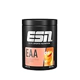 ESN EAA, Peach Iced Tea, 500 g, feines Amino-Pulver mit 8 essentiellen Aminosäuren, ideale Löslichkeit, vegan, geprüfte Qualität - made in Germany