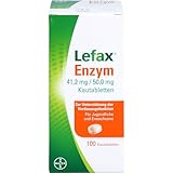 Lefax Enzym Kautabletten zur Unterstützung der Verdauungsfunktion und Linderung von Blähungen, 100 Stück