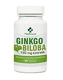 Ginkgo Biloba Extrakt 120 mg 120 Tabletten Gedächtnis und Konzentration