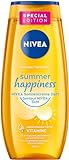 NIVEA Summer Happiness Pflegedusche (250 ml), pH-hautneutrales Duschgel mit Vitamin C & E feuchtigkeitsspendendes Duschbad mit dem klassischen NIVEA Sonnencreme Duft
