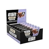 ESN Designer Bar Box, Fudge Brownie, 12 x 45 g, der ideale Snack mit bis zu 14 g Protein pro Riegel, geprüfte Qualität - made in Germany