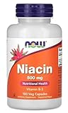 Now Foods - Niacin 500mg | Unterstützt den Energiestoffwechsel und die Herzgesundheit - 100 Kapseln